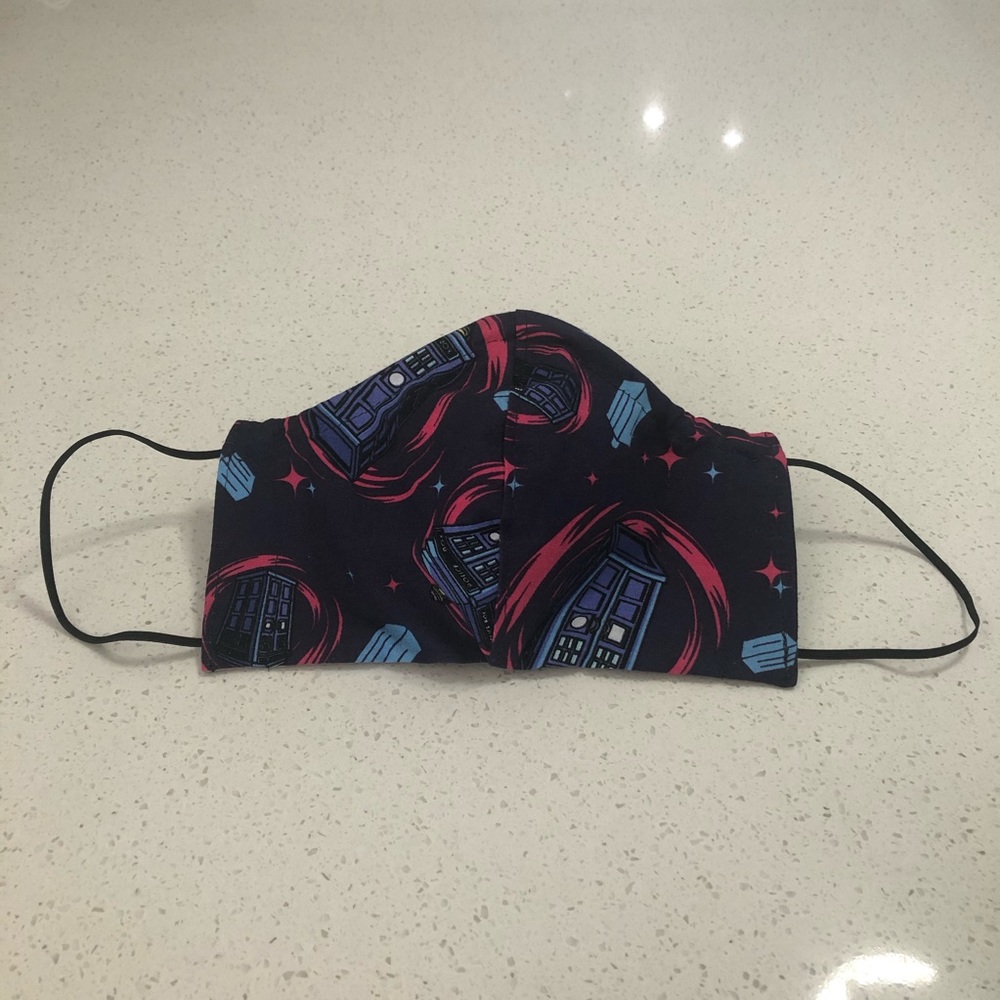 Large Wired Tardis Doctor Who Grey Mask